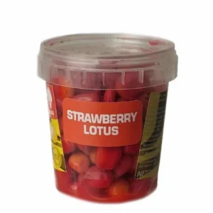 Meleg Baits Dipped Boosted Corn 110g - Strawberry Lotus Meleg Baits Dipped Boosted Corn 110g - Strawberry Lotus