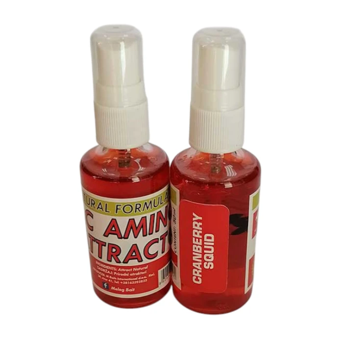 AC Amino Attract Spray Meleg Bait 50ml Cranbarry Squid sprej dip za boile i mamce