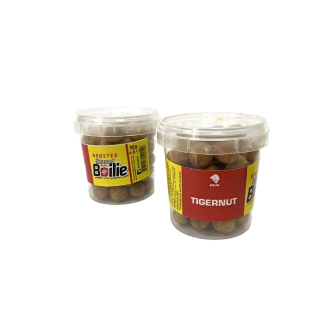 Boosted Boile Meleg Baits 14mm – Tiger Nut, dipovane boile za pecanje sa bogatim sastavom.