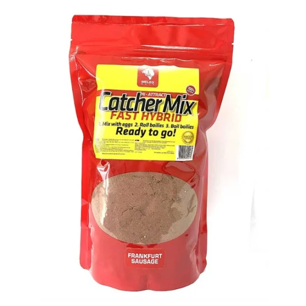 Catcher Mix Meleg Bait 1kg - Franfurt Saussage Catcher Mix Meleg Bait 1kg Franfurt Saussage miks za boile sa Hi-Digest formulom