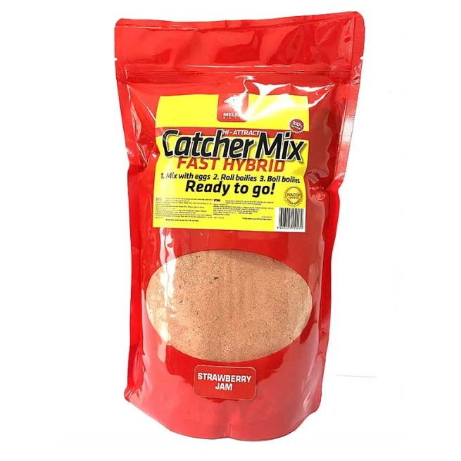 Catcher Mix Meleg Bait 1kg Strawberry Jam miks za boile sa Hi-Digest formulom