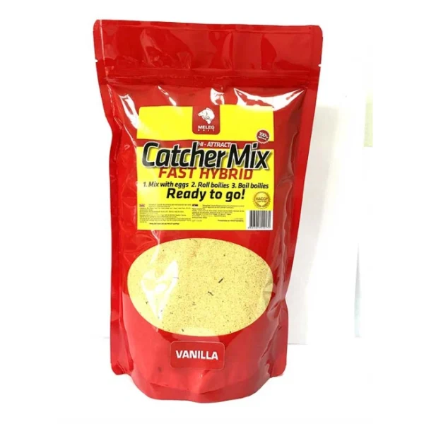 Catcher Mix Meleg Bait 1kg - Vanila Catcher Mix Meleg Bait 1kg Vanila miks za boile sa Hi-Digest formulom
