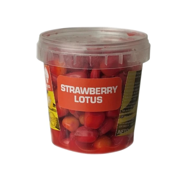 Dipped Boosted Corn Meleg Bait 110g Strawberry Lotus kukuruz pecanje za šarana i feeder ribolov