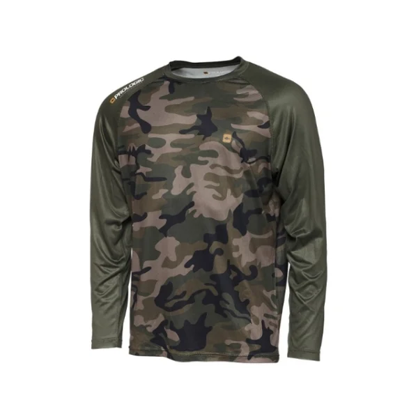 Dres Prologic Camo Long UV dugi rukavi M - Camo Green Prologic Camo Long UV dugi rukavi – Camo Green dres sa raglan rukavima i Prologic logom
