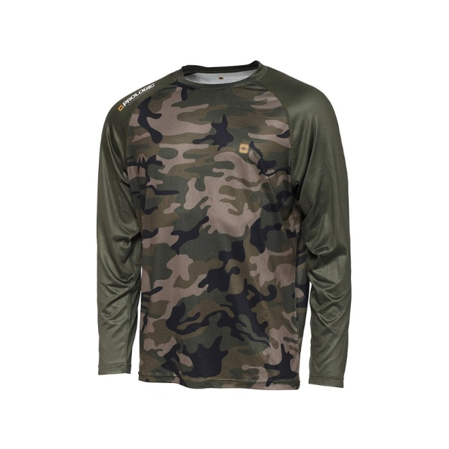 Prologic Camo Long UV dugi rukavi – Camo Green dres sa raglan rukavima i Prologic logom