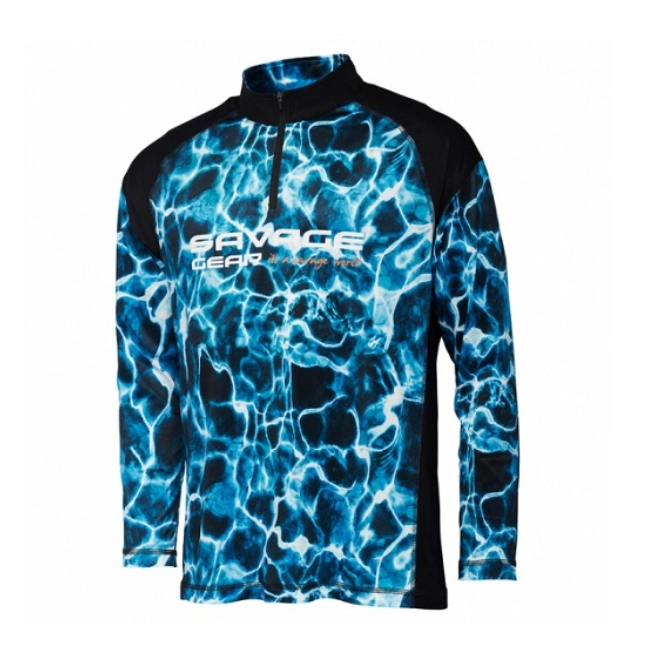 Savage Gear Marine UV dres dugi rukavi Sea Blue ribolovački dres sa UV zaštitom