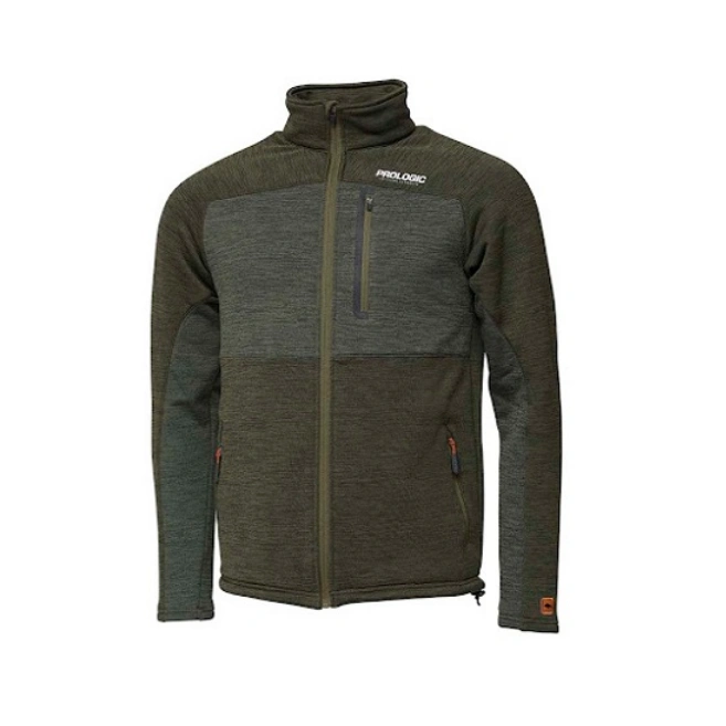 Prologic Tech Fleece L Green Melange duks sa patent zatvaračem i toplom postavom