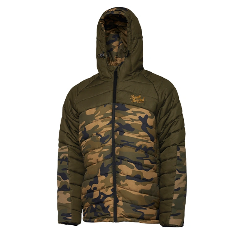 Prologic Bank Bound Insulated M Green Camou zimska jakna sa kapuljačom i termo izolacijom