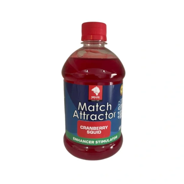 Match Attractor Meleg Bait 500ml - Cranberry Squid Match Attractor Meleg Bait 500ml Cranberry Squid tečni atraktor za pecanje za boile i partikle