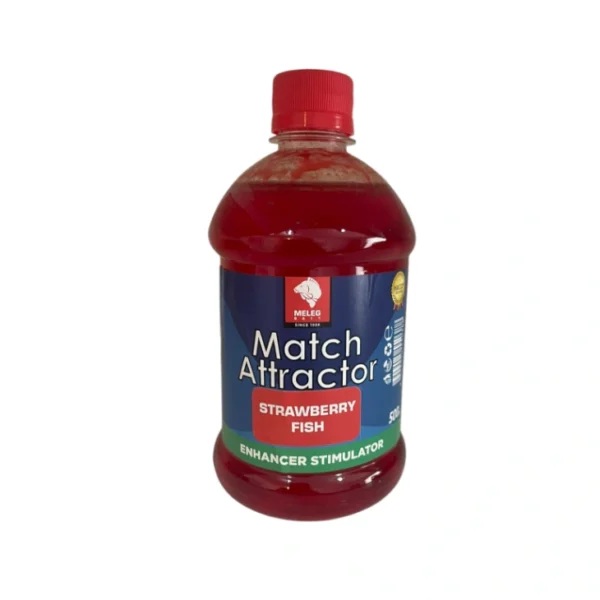 Match Attractor Meleg Bait 500ml - Strawberry Fish Match Attractor Meleg Bait 500ml Strawberry Fish tečni atraktor za pecanje za boile i partikle