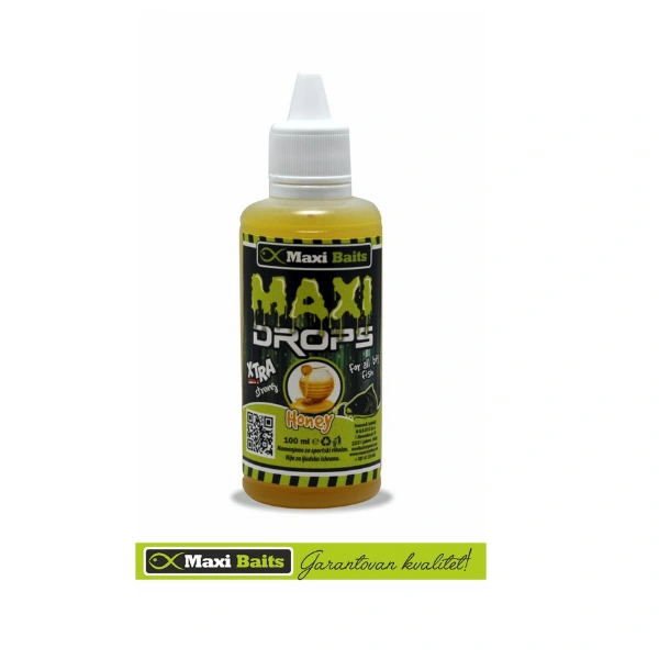 Maxi Baits Fluo Drops 100ml - Honey