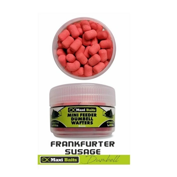 Maxi Baits Mini Wafter Dumbell 25g - Franfurt Sausage