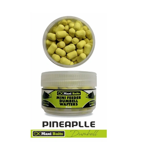 Maxi Baits Mini Wafter Dumbell 25g - Pineapple