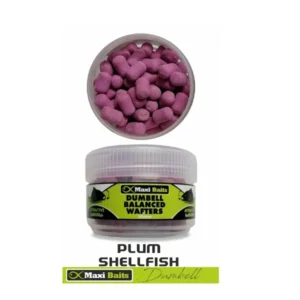 Maxi Baits Mini Wafter Dumbell 25g - Plum Shellfish