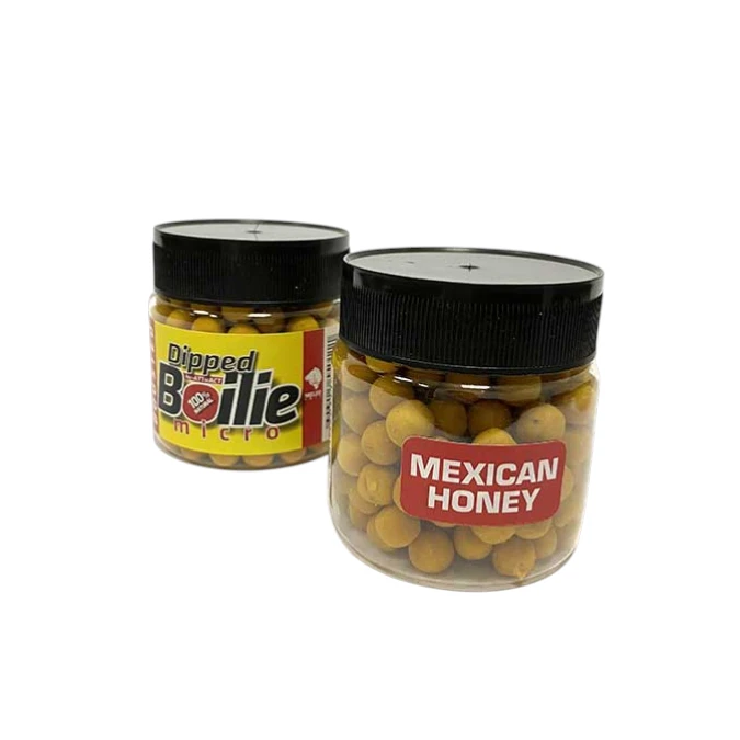 Micro Boosted Boile Meleg Baits 10mm – Mexican Honey, mikro boile za pecanje tretirane atraktivnim aromama i aditivima.