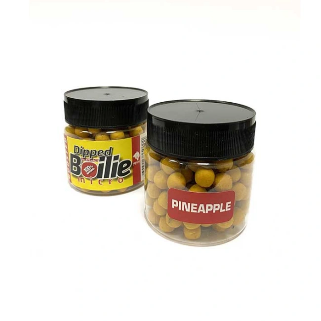 Micro Boosted Boile Meleg Baits 10mm – Pineapple, mikro boile za pecanje tretirane atraktivnim aromama i aditivima.
