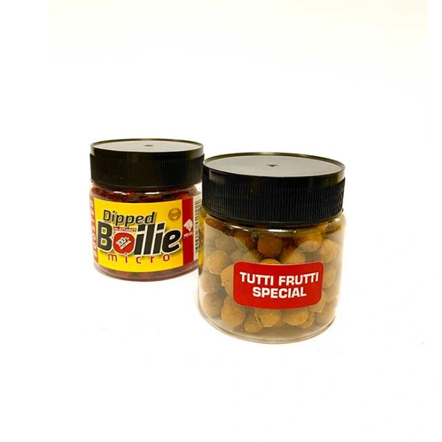 Micro Boosted Boile Meleg Baits 10mm – Tutti Frutti Special, mikro boile za pecanje tretirane atraktivnim aromama i aditivima.