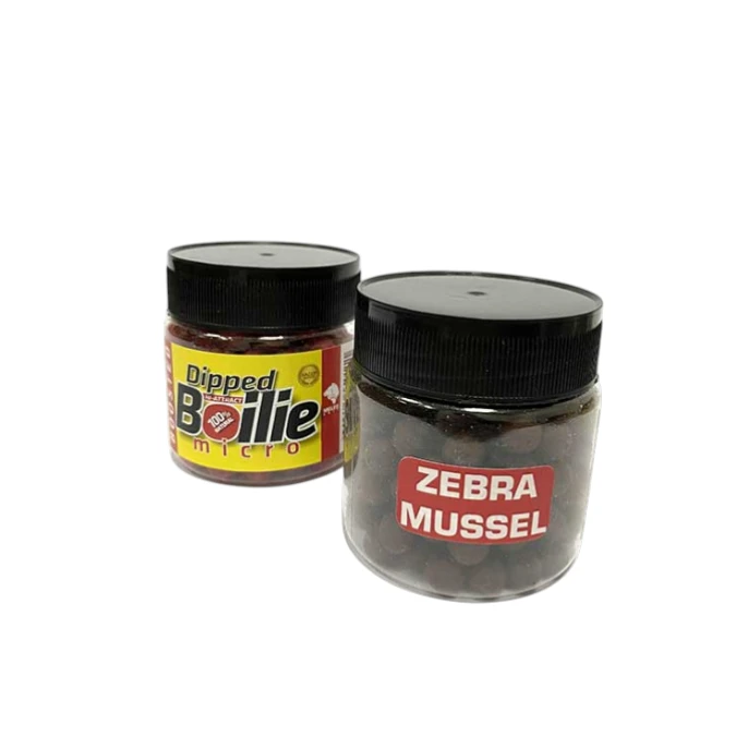 Micro Boosted Boile Meleg Baits 10mm – Zebra Mussel, mikro boile za pecanje tretirane atraktivnim aromama i aditivima.