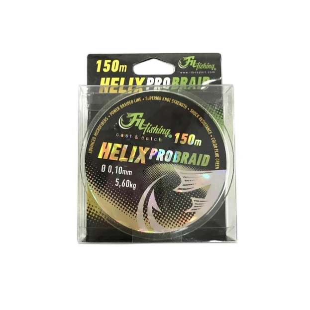 Fil Fishing Helix Braid 150m fluorescentno zelena varaličarska struna i upredena struna za varaličarenje, feeder ribolov i ribolov sa varalicom.