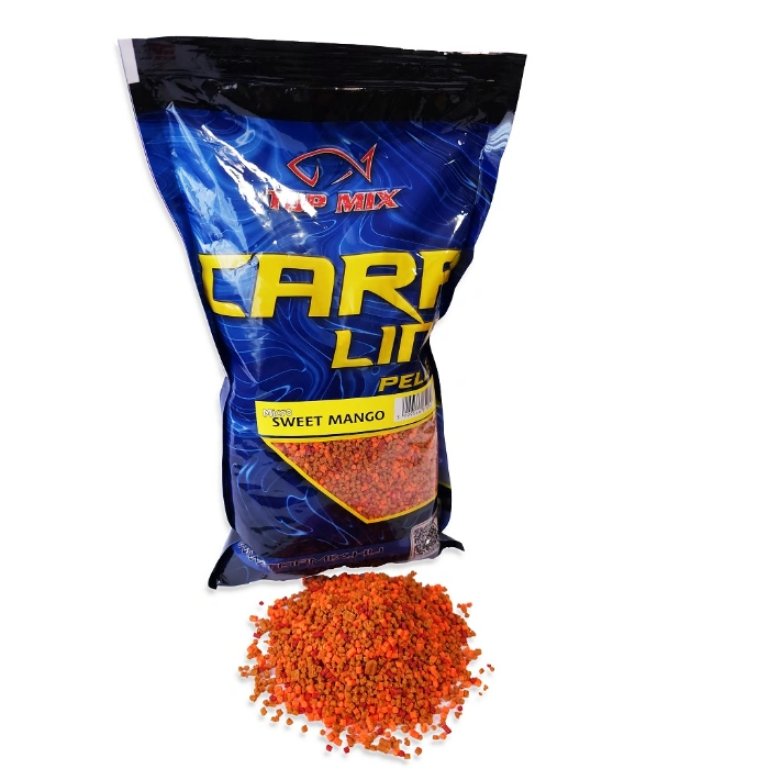 Top Mix Micro Carp Line Sweet Mango 4 mm peleti za pecanje, atraktivne fluo boje, bogate esencijalnim sastojcima, za šarana i rečne ribe
