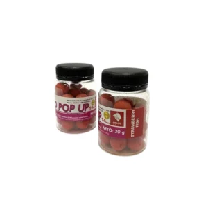 Pop Up Boile Meleg Bait 1014 mm 30g - Strawberry Fish Pop Up Boile Meleg Bait 10/14 mm 30g Strawberry Fish plutajući šaranski mamac