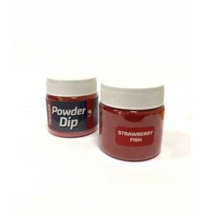 Powder Dip Meleg Baits 100g - Strawberry Fish Powder Dip Meleg Baits 100g – Strawberry Fish, praškasti dip za boile i PVA prezentaciju.