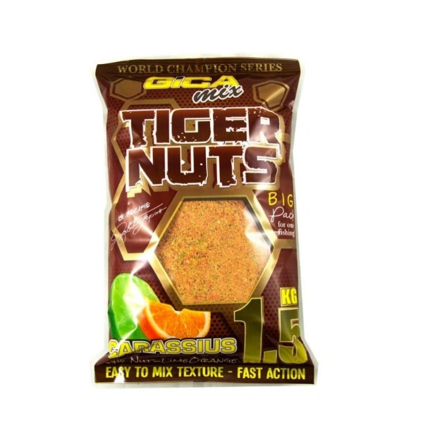 Primama Gica Mix – Tiger Nuts (Lemon Orange) 1.5kg, hrana za ribolov i pecanje, sa betainom i tigrastim orasima, efikasna za šarana i rečne ribe, Gica Mix