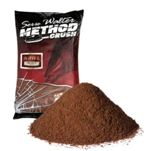 Primama Serie Walter Method Crush Krill 1kg, hrana za ribolov i pecanje, visokoproteinska, method feeder, crvenkasta Krill, Serie Walter