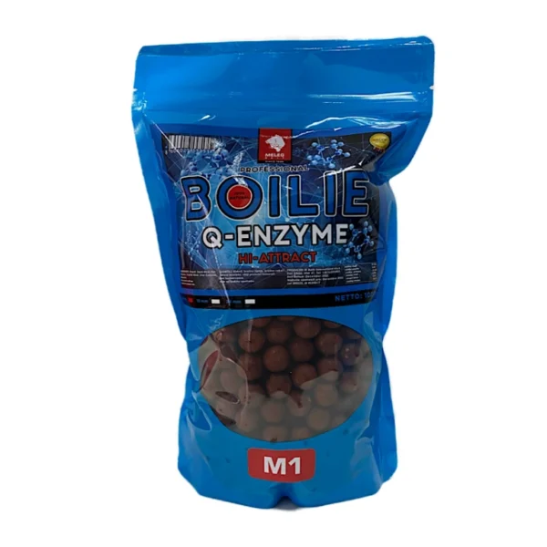 Q Enzyme Competition Boili Meleg Baits 1418mm 1kg- M1 Q Enzyme Competition Boile Meleg Baits 14/18mm – M1, dipovane takmičarske boile za pecanje.