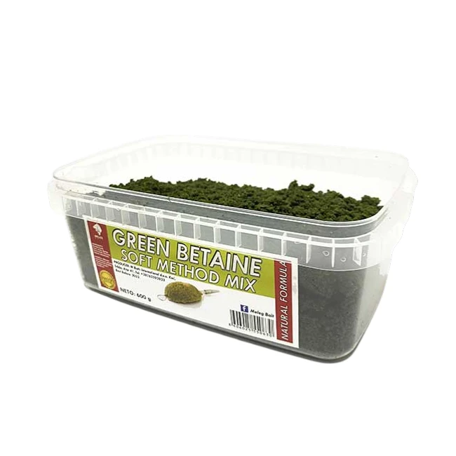 Soft Method Mix Meleg Bait 600g – Green Betaine, vlažni pelet za carp ribolov sa podižućim česticama