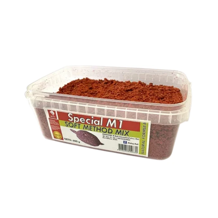 Soft Method Mix Meleg Bait 600g – M1, vlažni pelet za carp ribolov sa podižućim česticama