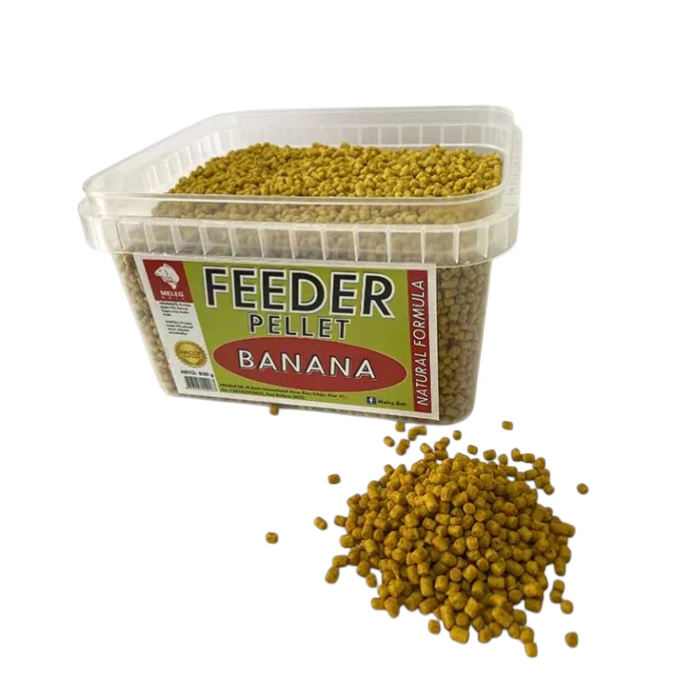 Soft Pellet Meleg Bait 800g – Banana, mekani pelet za carp ribolov i Method Feeder
