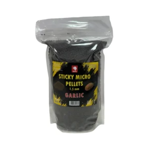 Sticky Micro Pellet Meleg Bait 1kg 1,5mm Garlic pelet za pecanje za feeder i method ribolov