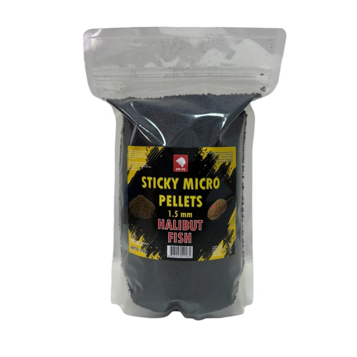 Sticky Micro Pellet Meleg Bait 1kg 1,5mm Halibut Fish pelet za pecanje za feeder i method ribolov