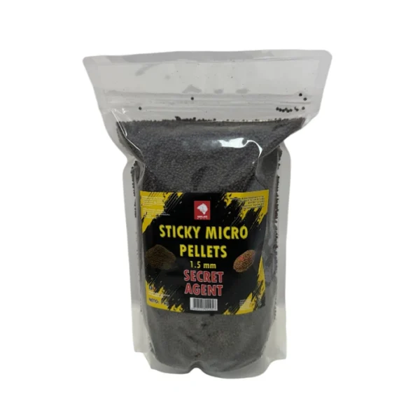 Sticky Micro Pellet Meleg Bait 1kg 1,5mm Secret Agent pelet za pecanje za feeder i method ribolov