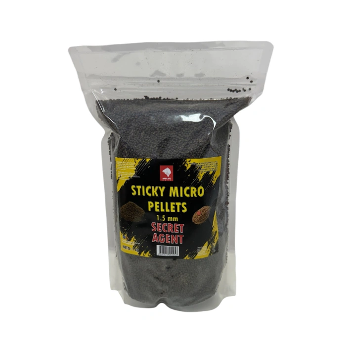 Sticky Micro Pellet Meleg Bait 1kg 1,5mm Secret Agent pelet za pecanje za feeder i method ribolov