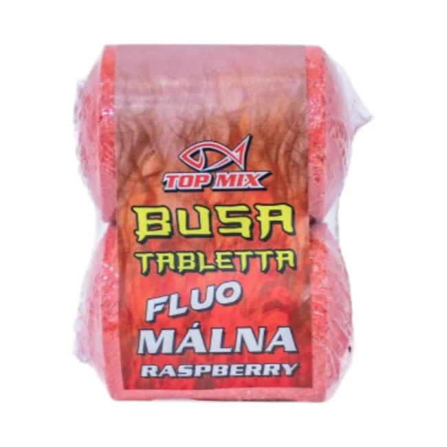 Top Mix Busa Tableta Fluo Malina, tolstolobik, tableta za pecanje, mamac za ribu, fluoro crvena boja