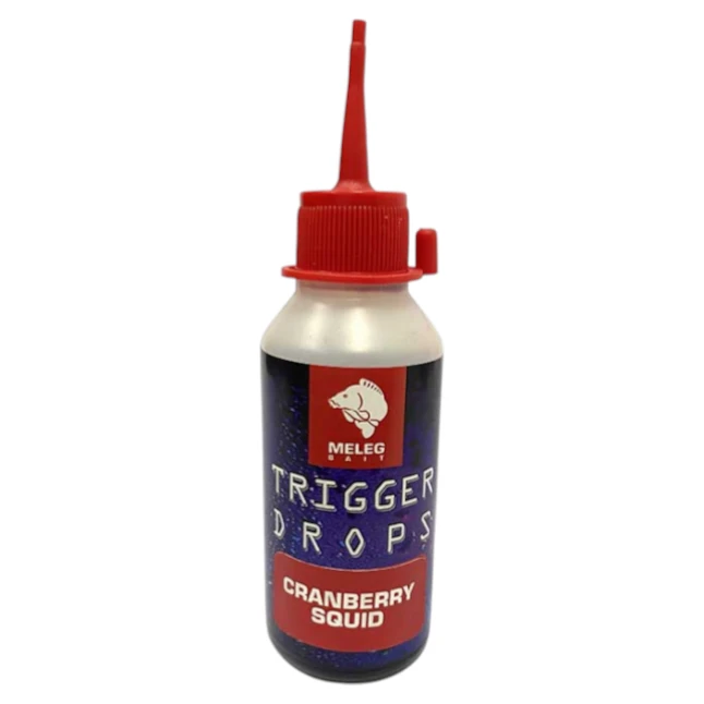 Trigger Drops Meleg Baits 80ml – Cranberry Squid, gusti dip za boile i PVA kesice.