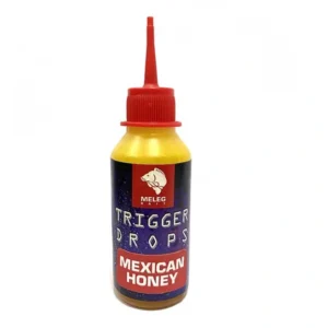 Trigger Drops Meleg Baits 80ml - Mexican Honey Trigger Drops Meleg Baits 80ml – Mexican Honey, gusti dip za boile i PVA kesice.