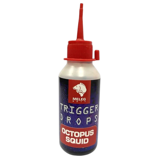 Trigger Drops Meleg Baits 80ml – Octopus Squid, gusti dip za boile i PVA kesice.