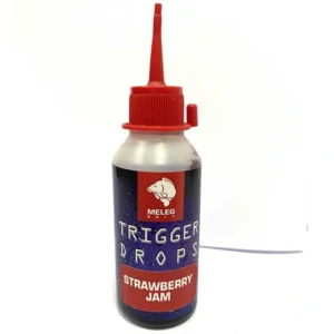 Trigger Drops Meleg Baits 80ml - Strawberry Jam Trigger Drops Meleg Baits 80ml – Strawberry Jam, gusti dip za boile i PVA kesice.