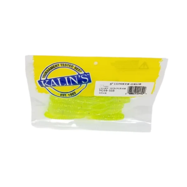 Tvisteri pakovanje Kalins Lunker Grub 5 Chart.Pearl