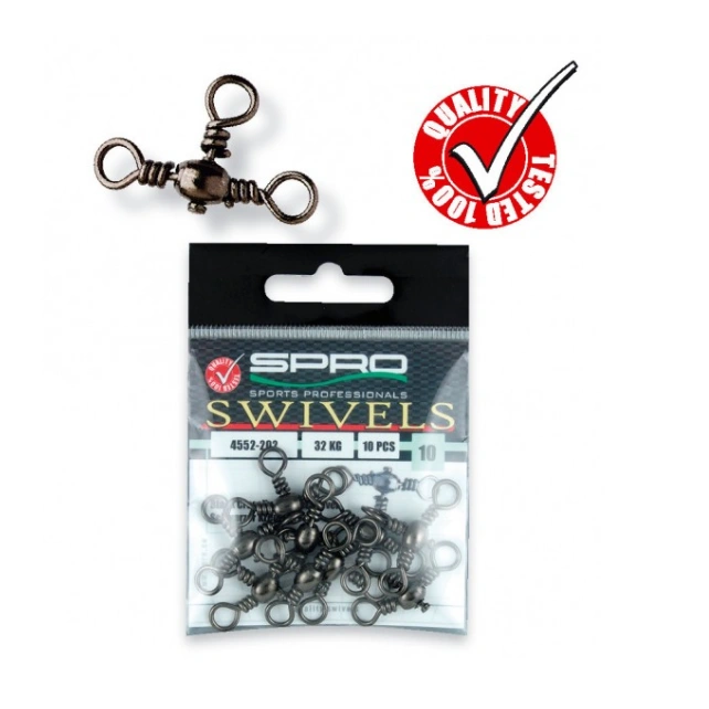 Virbla Trostrana SPRO trostrana virbla za pecanje, idealno za paternoster i balerina montaže, virble za pecanje