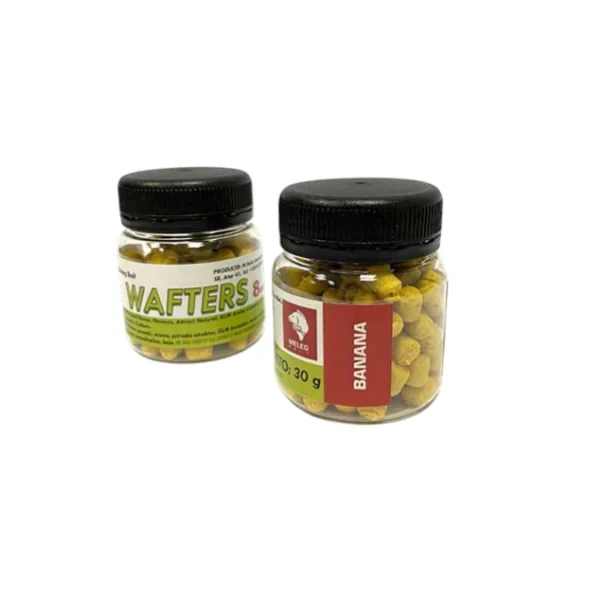 Wafters Meleg Bait 8mm 20g - Banana Wafters Meleg Bait Banana blago plivajući mamac za method feeder ribolov