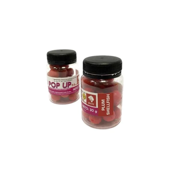 Pop Up Boile Meleg Bait 10/14 mm 30g Plum Shellfish plutajući šaranski mamac