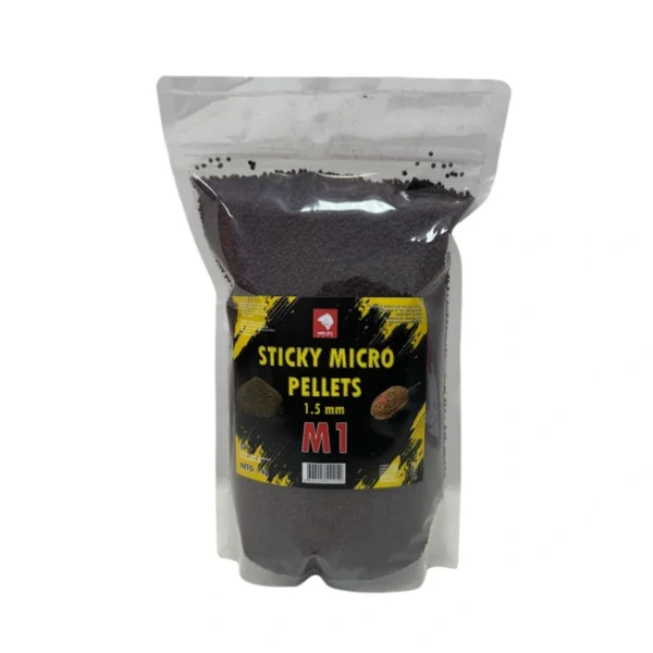 Sticky Micro Pellet Meleg Bait 1kg 1,5mm M1 pelet za pecanje za feeder i method ribolov