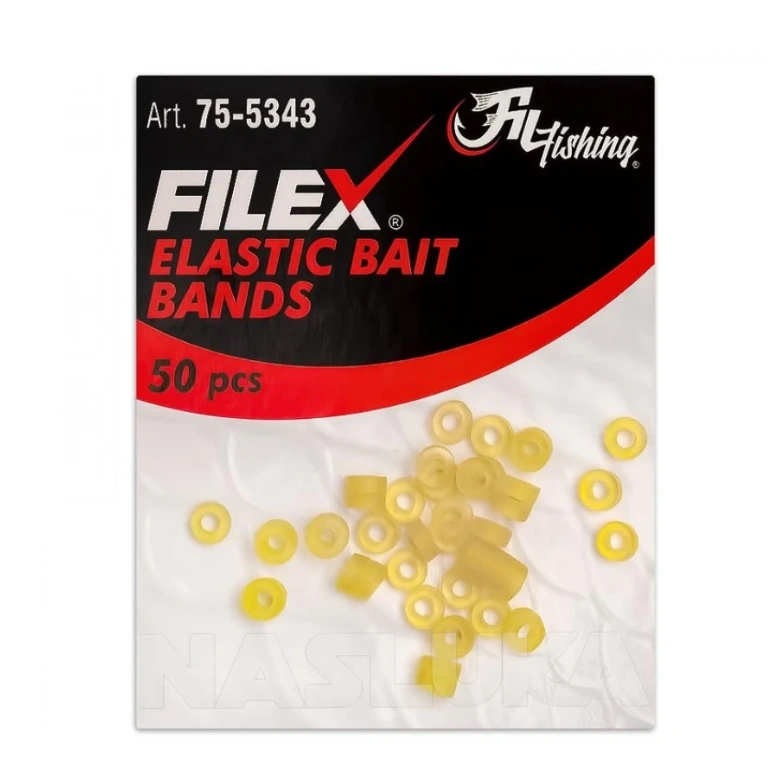Elastic Bait Bands Fil Fishing silikonski prstenovi za stravu u feeder ribolovu, 50 kom