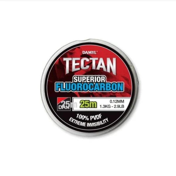 DAM Tectan Superior 0,12mm 25m fluorokarbon za varaličarenje grabljivica