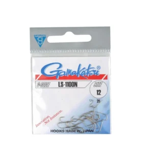 Gamakatsu udice LS-1100B (Braon) vel. 12 Gamakatsu LS-1100B (Braon) vel.12 – bronzana udica sa pravom tačkom i srednje dugim vratom za lov na deveriku i šarana.