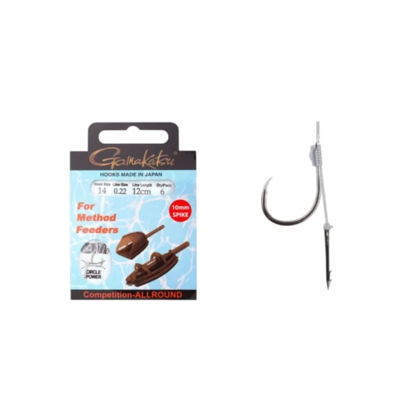 Gamakatsu udice Method Feeder Hair Adjustable 12cm 8 Gamakatsu udice Method Feeder Hair Adjustable 12cm 8